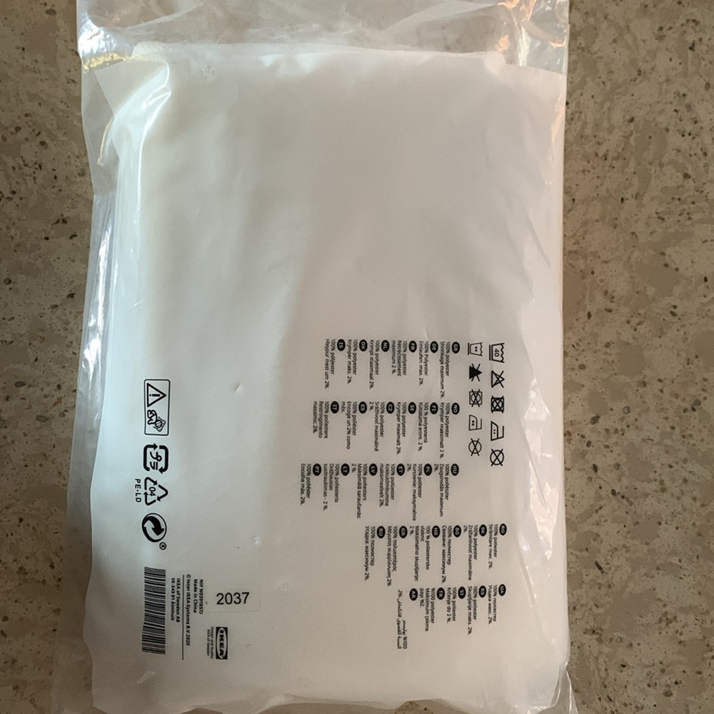 IKEA LILL curtain sheer. 2 per bag, dimensions 110” x 98” - Picture 3 of 4